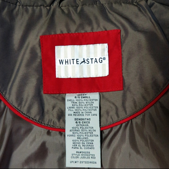 White Stag Jackets & Coats White Stag Red Quilted Jacket Size S